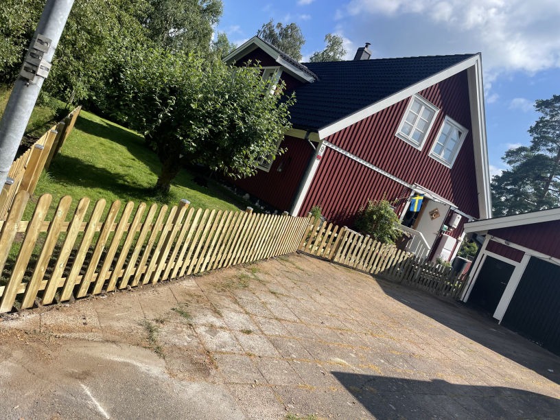 staket fasadmålning